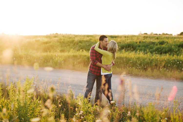 sunset engagement shoot