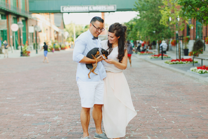 toronto engagement photos downtown distillery district-1