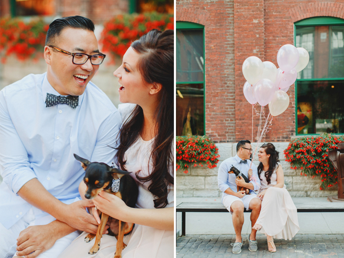 toronto engagement photos downtown distillery district-25