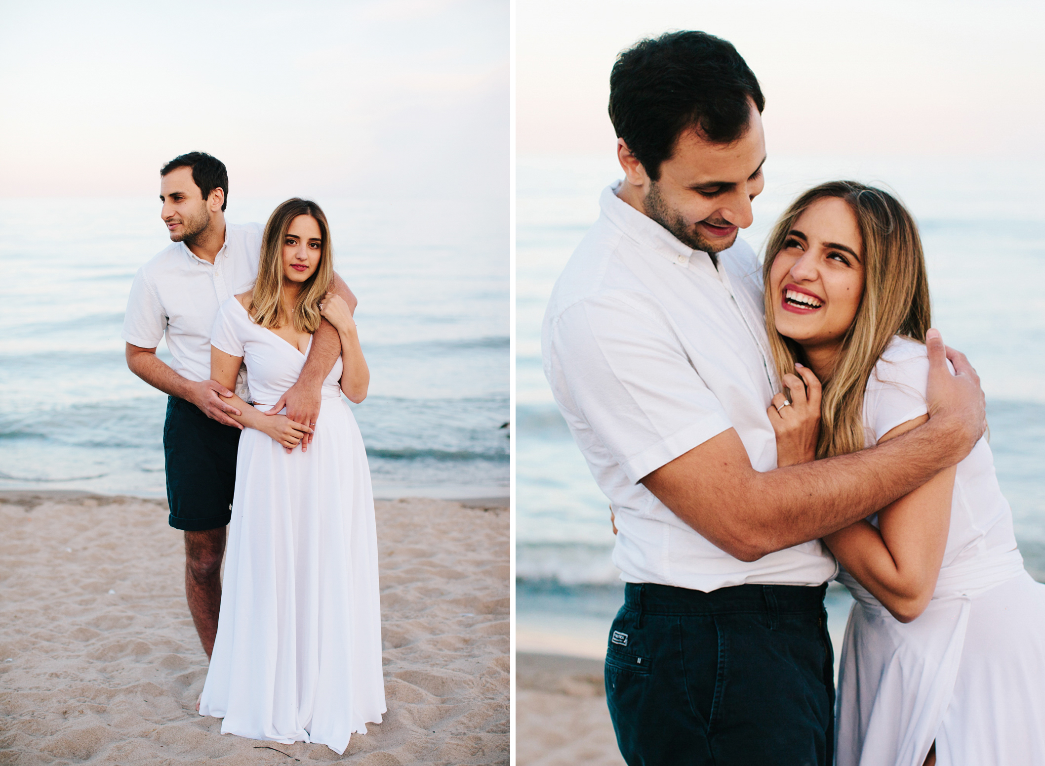 toronto-light-airy-beach-engagement-photos-white-dressjpg