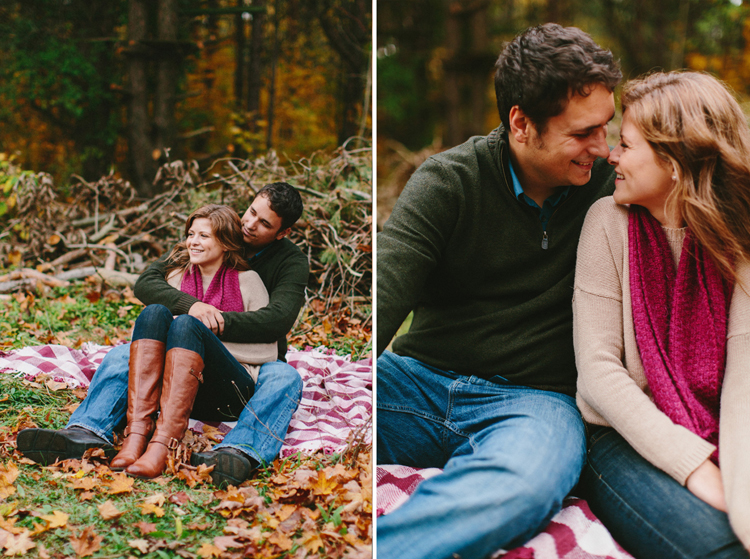 fall toronto engagement session